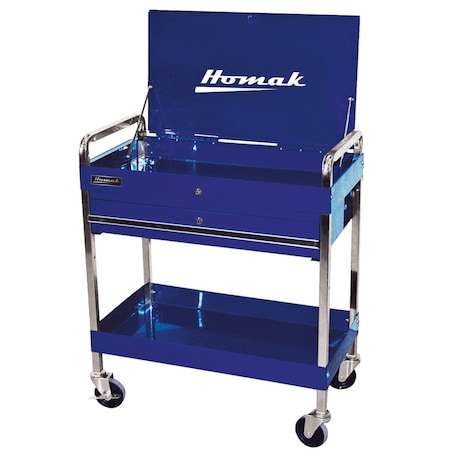 Homak 32in Professional 1 Drawer Service Cart - Blue BL05500190
